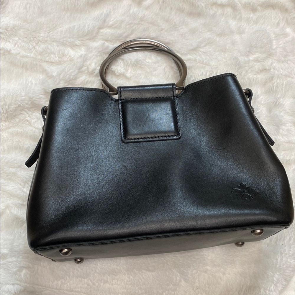 Patricia Nash Gunmetal & Leather Handbag